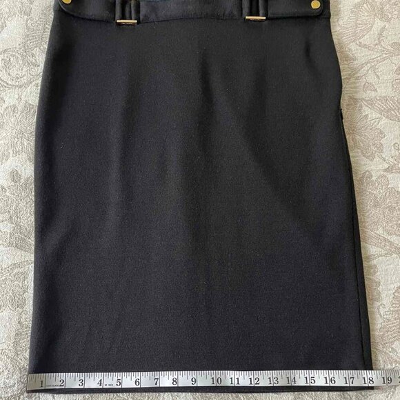 TORY BURCH Navy & Black Cotton & Wool Blend Dress Style#30142410 Sz.XL - Picture 13 of 13